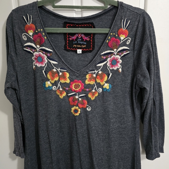 Johnny Was Embroidered Floral Dress - Picture 4 of 11